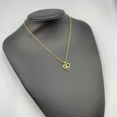 061訳あり　ニナリッチ　ゴールド ハート型ペンダントネックレス