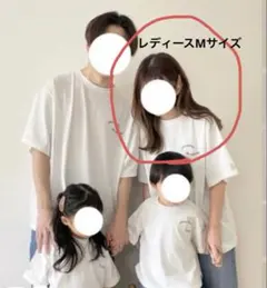 しまむらchoco コラボ リンクコーデ Tシャツ　シシュウTシャツ　Mサイズのサムネイル