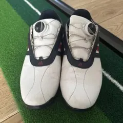 adidas ゴルフシューズ ホワイト/ネイビー/レッド