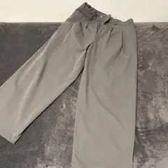WYM ワイドスラックス ダークブラウン S 美シルエットのサムネイル