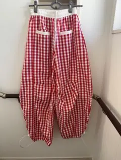【Alley Tokyo】 いろんな柄パラシュートパンツ　レッド