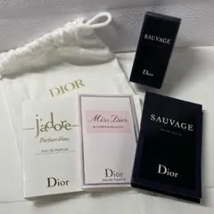 Dior ディオール 香水サンプル4点セット ミニ巾着付き
