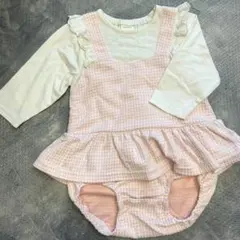 futatuta ピンクロンパース 80