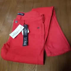 WAVE LIST スキニーデニムパンツ　レッド　ウエスト67 　新品