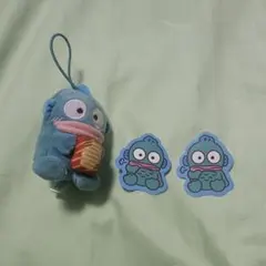 スシロー ハンギョドン はぴだんぶい マスコット ぬいぐるみ ピック ステッカー