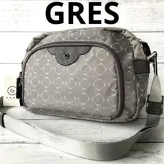 ✨新品タグ付き✨GRES グレ ジャガード 牛革本革　レザー　ショルダーバッグのサムネイル