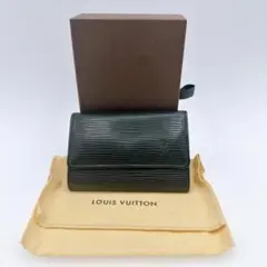 ルイヴィトン エピ ミュルティクレ6 キーケース 黒 箱袋付
