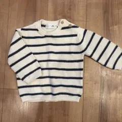ZARAベビー♡ボーダーニット　6-9 74㌢