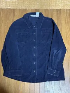 dressbarn ネイビー コーデュロイシャツ