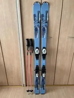 ■■送料無料■サロモン■子供用スキーセット■板120/靴22.5■WAX済■■ □□送料無料□サロモン□子供用スキーセット□板120/靴22.5