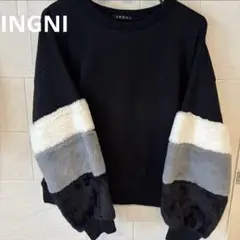 INGNI トップス 黒 トレーナー Mサイズ