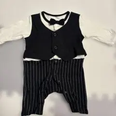 タキシード風ロンパース 60-70cm
