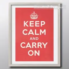 【どれでも3枚1500円】ポスター／KEEP CALM and CARRY ON