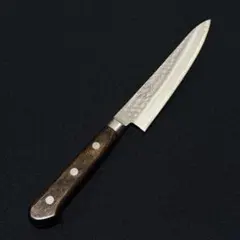 包丁 仙助 三徳包丁 槌目 青紙スーパー 焦茶合板柄 刃渡り180mm 13 包丁 仙助 三徳包丁 槌目 青紙スーパー 焦茶合板柄 刃渡り180mm 13
