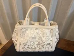 MERCURYDUO エンブロイダリーレース 2WAYトートバッグ