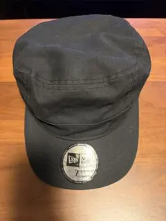 New Era ブラック ワークキャップ サイズ7 1/4