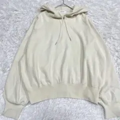 LEPSIM レプシィム　F クリーム色 フード付き パーカー　バルーンスリーブ