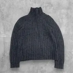 ロエベ LOEWE タートルネックニット カシミヤ セーター グレー 48のサムネイル
