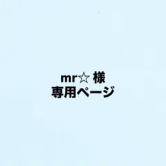 mr☆ 様 専用ページ