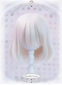 美品 ドール ウィッグ ロンシュカクチュール Newミディボブ シルキーホワイト