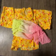 金魚柄浴衣 90cm 綿100%