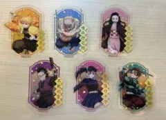 鬼滅の刃 ダイカットクリアステッカー 6枚 炭治郎 善逸 伊之助 カナヲ 他