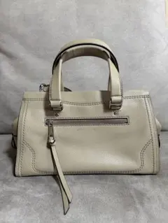 MARC JACOBS ハンドバッグ ベージュ レザー