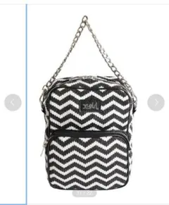 X-girl FAUX LEATHER PIPING SHOULDER BAG