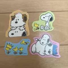 スヌーピー ステッカーセット 4種