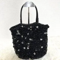 【美品】アンテプリマ フィオリトゥーラ バスケット ワイヤーバッグ エナメル 黒