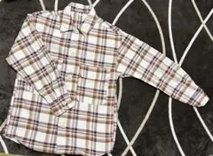 GU チェック柄長袖ジャケット