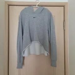 NIKE パーカー グレー ショート丈