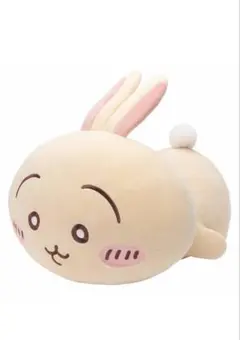 新品タグ付未開封‼︎ちいかわ マシュマロみたいな寝そべり抱きぬいぐるみ うさぎ