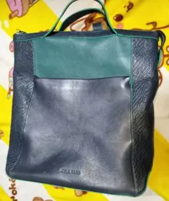 COLE HAAN コールハーン リュック型ショルダーバッグ ネイビー グリーン