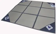 い草ラグ　【パッチワークヒラメ】200x200cmのサムネイル