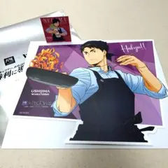 ハイキュー 大戸屋　牛島若利　ダイカット描き下ろしビジュアルボード