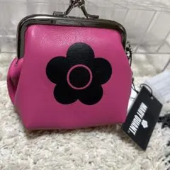 マリークワント ガマ口 コインケース ピンク