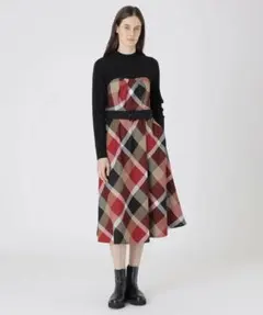 【試着のみタグ付き】ブルーレーベル ビスチェドッキングドレス 38