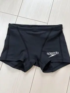 Speedo 競泳用水着 黒 赤ロゴ　SS
