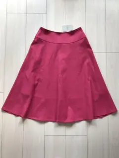 【新品】SLOBE IENA イエナ オックスカラーフレアスカート ピンク36