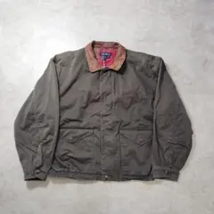 古着 NAUTICA ジャケット レザー襟 スイングトップ L