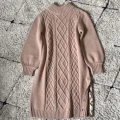 【美品✨】ブルーレーベルクレストブリッジ　ニットワンピース　ケーブルニット　38