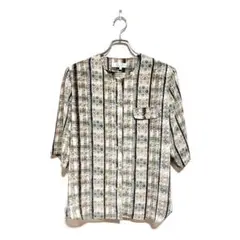 LADIES FASHION GOOD ELEGANCE レディース　総柄シャツ