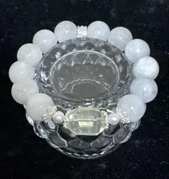 【極上煌めき】ホワイトミルキークォーツ＆レモンシトリン デザインブレス