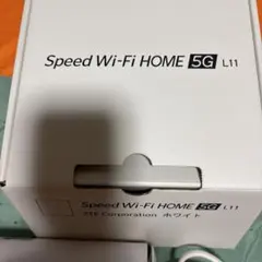 Speed Wi-Fi HOME 5G L11 ZTE ホワイト