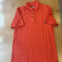 THE NORTH FACE ポロシャツ オレンジ色(SとあるがLサイズ相当)