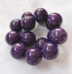 ☆高品質！ 大玉！ ブラックチャロアイト ブレスレット☆  No929