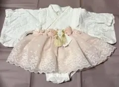 コトリ　cottoli　ベビー袴　ロンパース 80cm ピンク