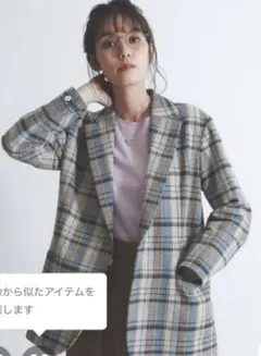 値下げ　カリテ　ジャケット　チェック柄　美品のサムネイル