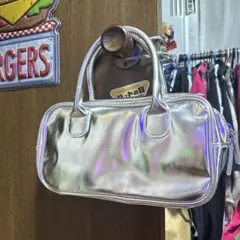 シルバー ハンドバッグ 小型